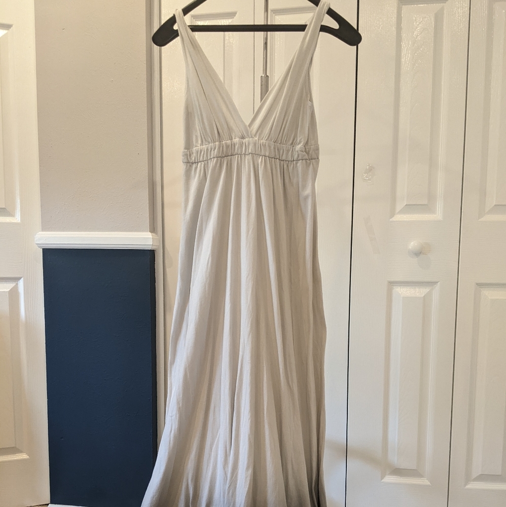 Gypsy 05 Cream Maxi Dress with Deep V